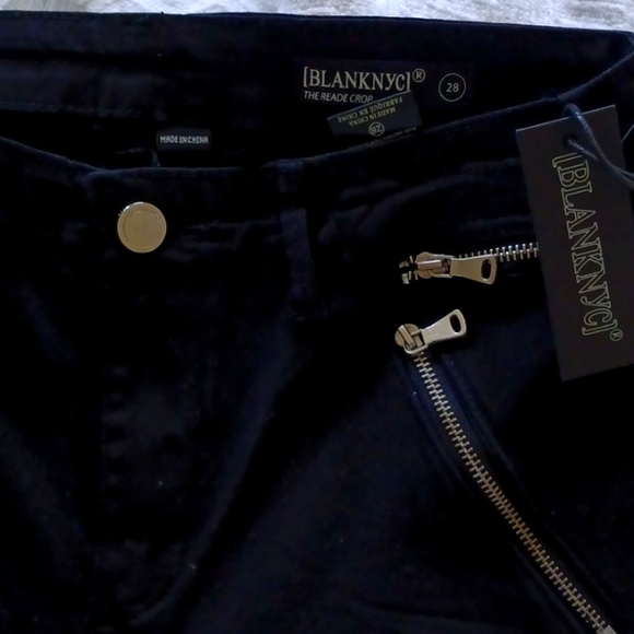 Brand new Blank NYC black denim crop pant NWT size 28 - Picture 8 of 8
